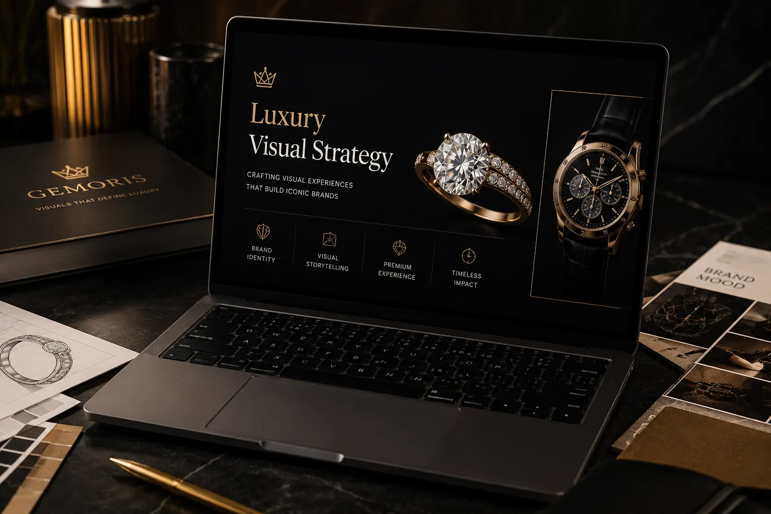 Luxury visual brand strategy